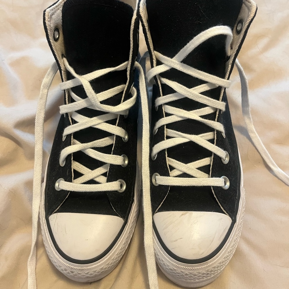 Converse Black and White High-Tops